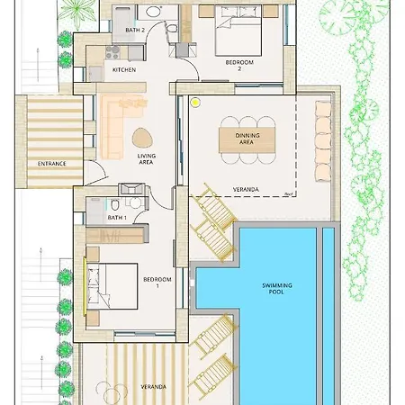 Sun N Salt Private アギオス・ゲオルギオス・パゴン
